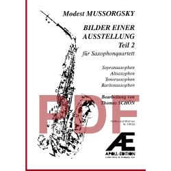 MUSSORGSKY Modest: Pictures at an Exhibition, Part 2 (Bilder einer Ausstellung, Teil 2)