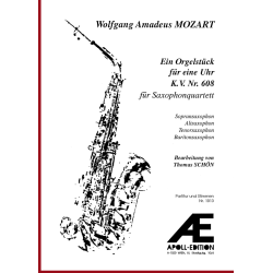 MOZART Wolfgang Amadeus: Ein Orgelstück für eine Uhr, KV 608 MOZART Wolfgang Amadeus: Ein Orgelstück für eine Uhr, KV 608