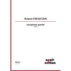 FREISITZER Roland: Saxophone Quartet FREISITZER Roland: Saxophone Quartet