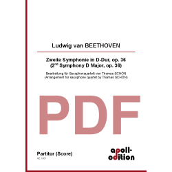 BEETHOVEN Ludwig van: Zweite Symphonie in D-Dur, op. 36