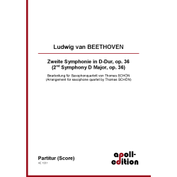BEETHOVEN Ludwig van: Zweite Symphonie in D-Dur, op. 36