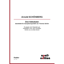 SCHÖNBERG Arnold: Drei Volkslieder SCHÖNBERG Arnold: Drei Volkslieder