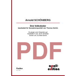 SCHÖNBERG Arnold: Drei Volkslieder SCHÖNBERG Arnold: Drei Volkslieder