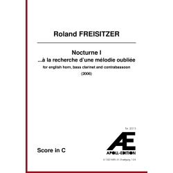 FREISITZER Roland: Nocturne I  ...à la recherche d'une mélodie oubliée