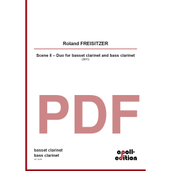 FREISITZER Roland: Scene II – Duo for basset clarinet and bass clarinet FREISITZER Roland: Scene II – Duo for basset clarinet and bass clarinet