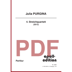 PURGINA Julia: 4. Streichquartett (4th Stringquartet) PURGINA Julia: 4. Streichquartett (4th Stringquartet)