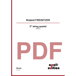 FREISITZER Roland: 3rd string quartet