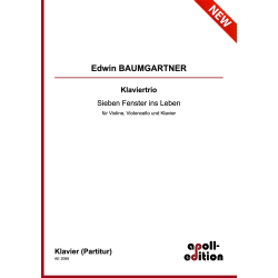BAUMGARTNER Edwin: Klaviertrio BAUMGARTNER Edwin: Klaviertrio