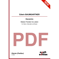 BAUMGARTNER Edwin: Klaviertrio BAUMGARTNER Edwin: Klaviertrio