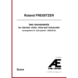 FREISITZER Roland: two movements (2006/2010) FREISITZER Roland: two movements (2006/2010)
