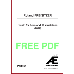 FREISITZER Roland: music for horn and 11 musicians