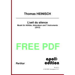HEINISCH Thomas: L'oeil du silence