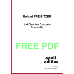 FREISITZER Roland: 2nd Chamber Concerto for ensemble