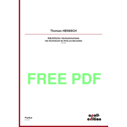 HEINISCH Thomas: Nächtliche Vorkommnisse