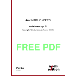 SCHÖNBERG Arnold: Variationen op. 31