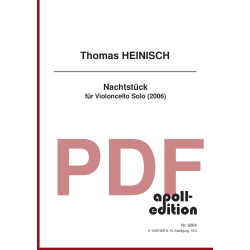 HEINISCH Thomas: Nachtstück HEINISCH Thomas: Nachtstück