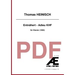 HEINISCH Thomas: Entnähert - Adieu KHF (1992) HEINISCH Thomas: Entnähert - Adieu KHF (1992)