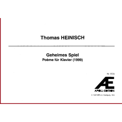 HEINISCH Thomas: Geheimes Spiel (1999) HEINISCH Thomas: Geheimes Spiel (1999)