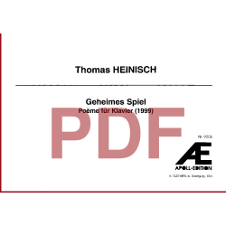 HEINISCH Thomas: Geheimes Spiel (1999) HEINISCH Thomas: Geheimes Spiel (1999)