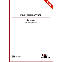 BAUMGARTNER Edwin: Barcarolen, 7 Portraits für Klavier