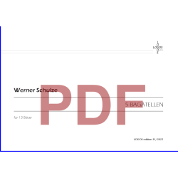 SCHULZE Werner: 5 Bagatellen SCHULZE Werner: 5 Bagatellen