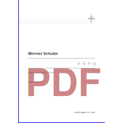 SCHULZE Werner: a - d - e - g SCHULZE Werner: a - d - e - g